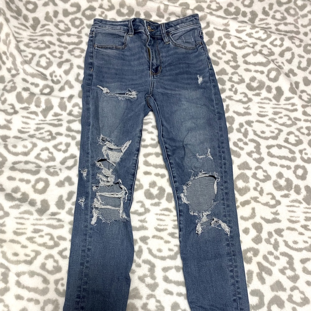 american eagle skinny high rise jegging
